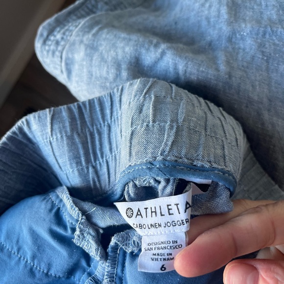 Athleta Chambray Cabo Linen Jogger - Picture 4 of 4